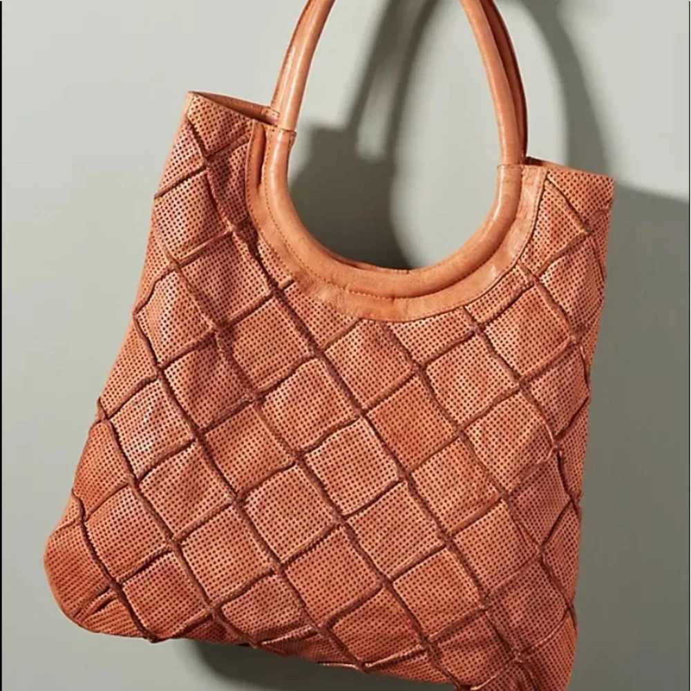 NWT-anthropologie leather tote - Picture 1 of 6